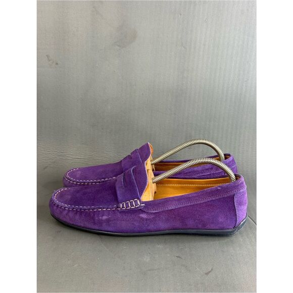 AUSTIN HELLER CUSTOM PURPLE DRIVERs loafer shoes men’s size 10.5 main image 6